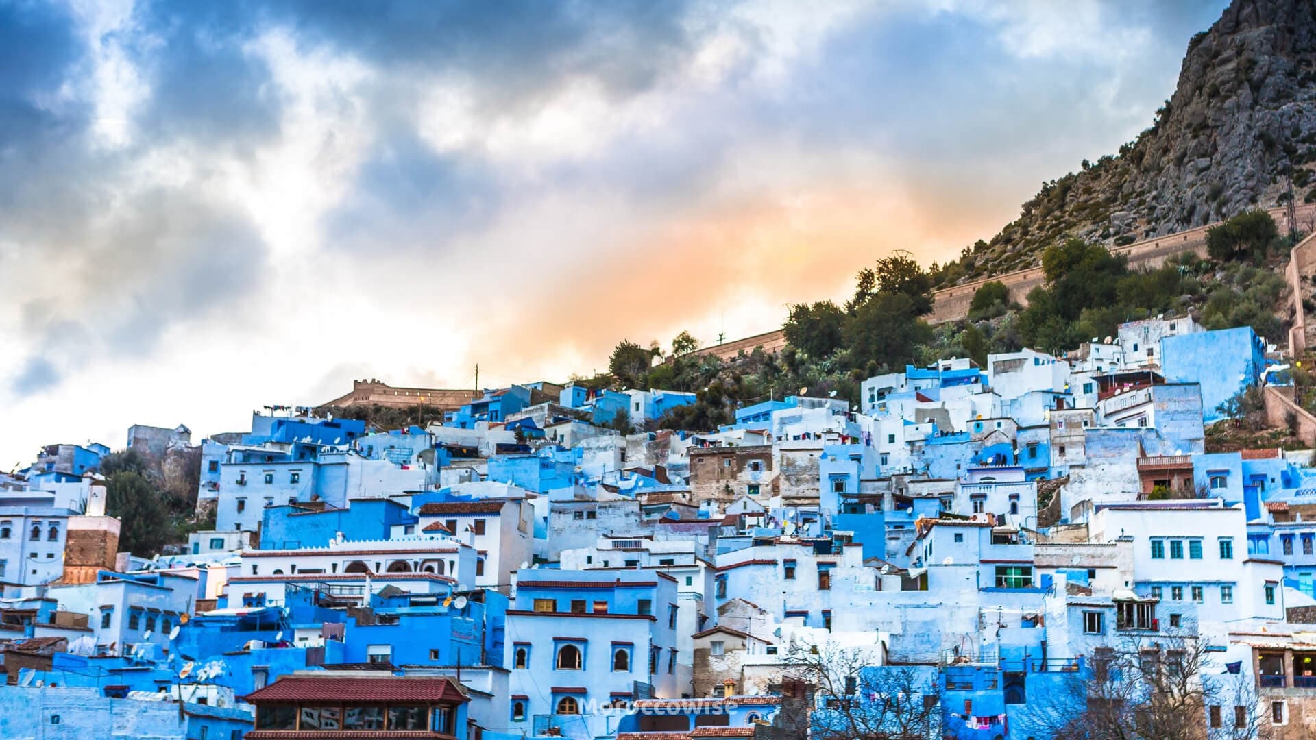 Blue-painted streets of Chefchaouen
