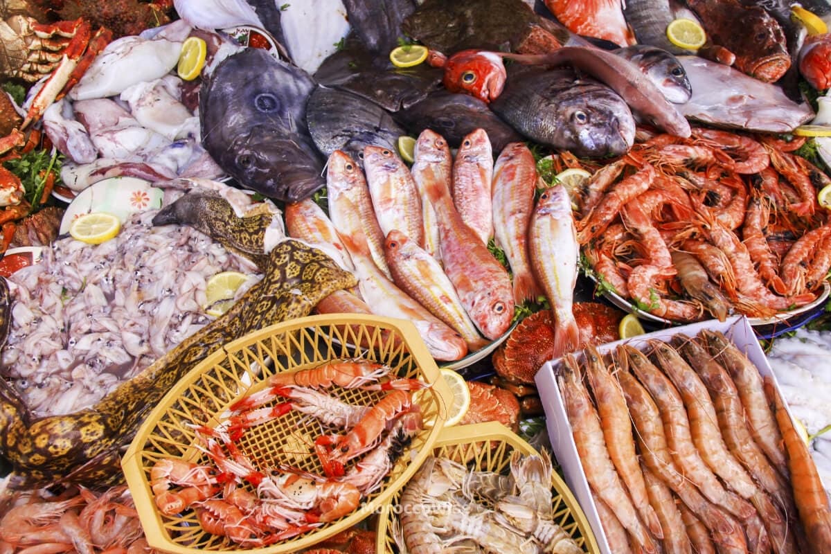 Freshly prepared seafood inspired by the daily catch in Essaouira