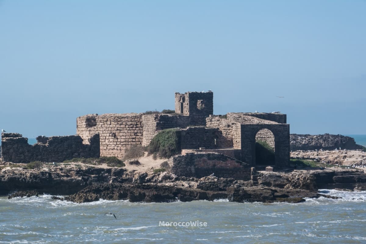 The Skala sea walls overlooking the Atlantic