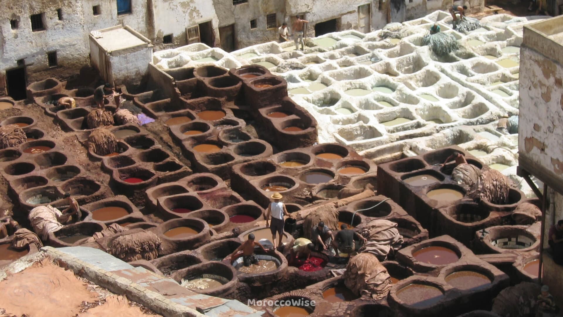 Architecture inside the historic medina of Fes