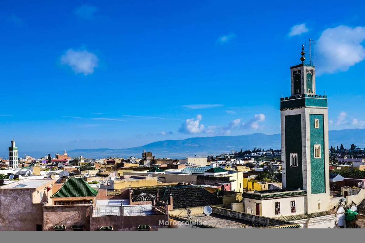 Bab Mansour and the monumental approach to Meknes