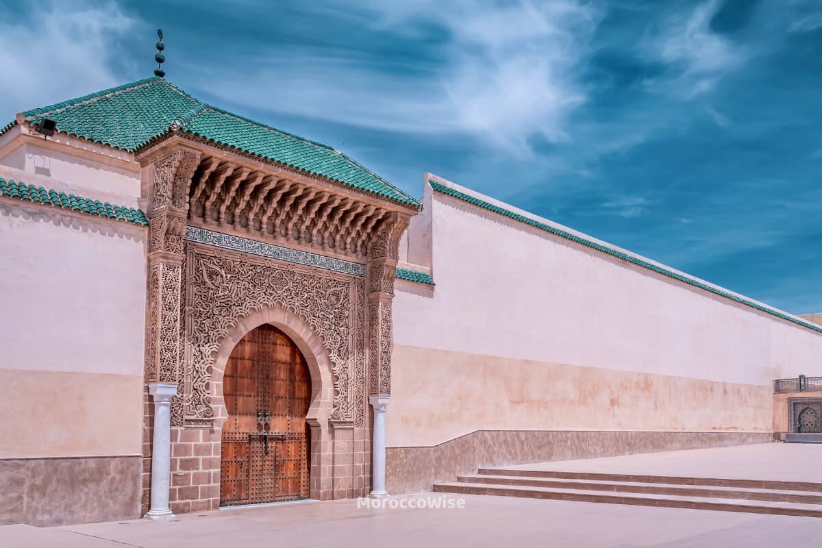 The lively square and medina streets of Meknes