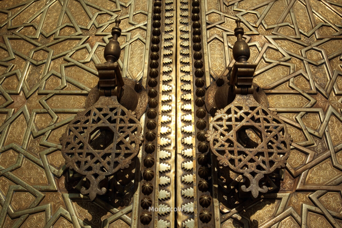 Traditional craftsmanship and historic details in the Fes medina