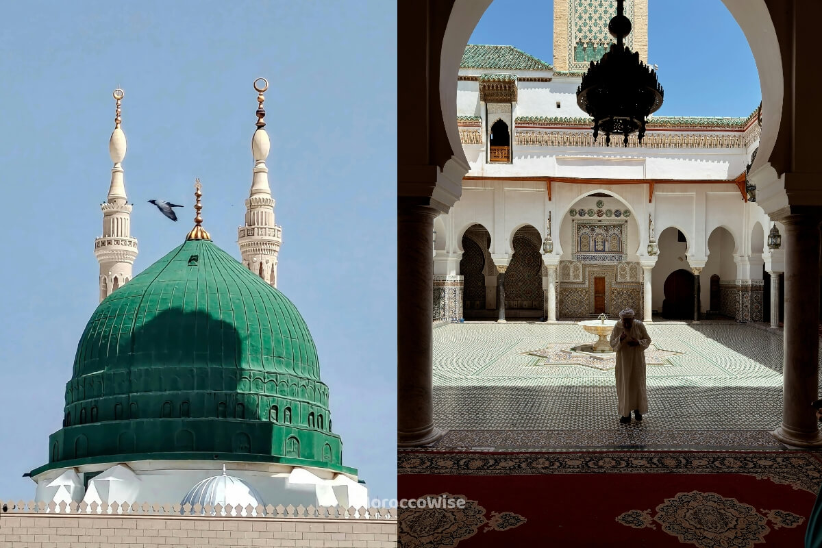 Ornamental details reflecting Al-Qarawiyyin's scholarly heritage